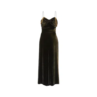 Maison Margiela Silk Maxi Dress Woman Black In Black