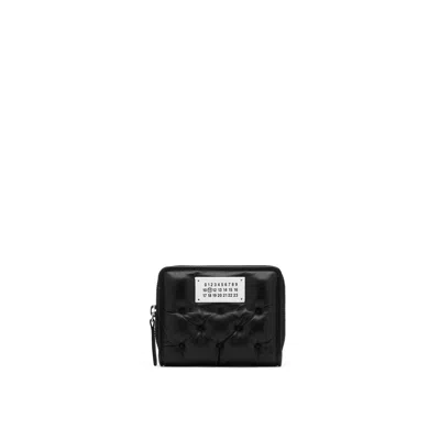 Maison Margiela Glam Slam Embroidered Wallet Small Unisex Black