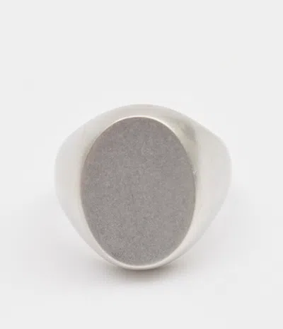 Maison Margiela Chevalier Ring Unisex Polished Palladio