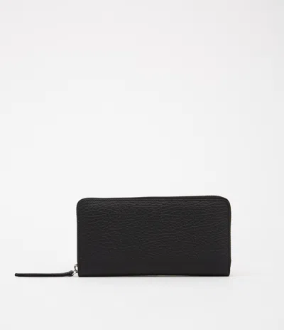Maison Margiela Four Stitches Zip-around Wallet Unisex Black