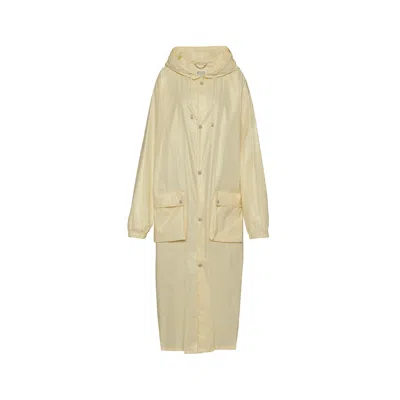 Maison Margiela Cotton Caban Coat Woman White