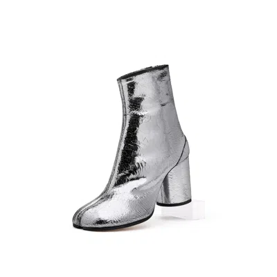 Maison Margiela Silver Tabi Leather Boots
