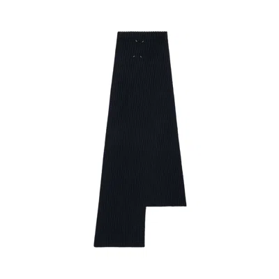 Maison Margiela Cashmere Scarf Man Dark Blue