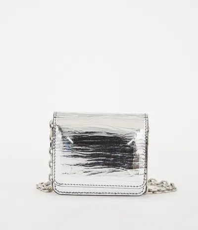 Maison Margiela Broken Mirror Chain Wallet Unisex Silver