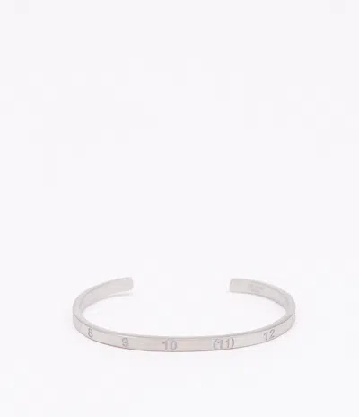 Maison Margiela Numerical Cuff Unisex Silver