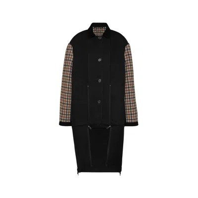 Maison Margiela Heavy Cotton Double Coat Woman Black