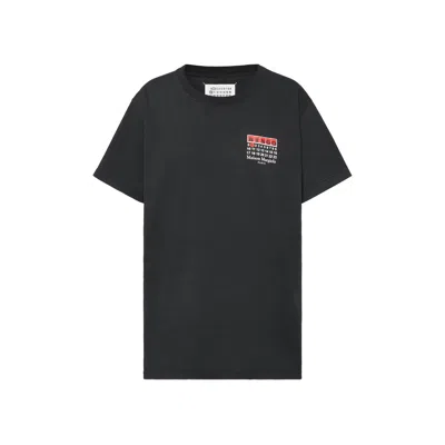 Maison Margiela Bingo-print Cotton T-shirt Clothing In Black