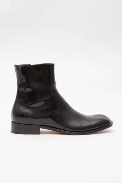 Maison Margiela Brushed Leather Boots Man Black