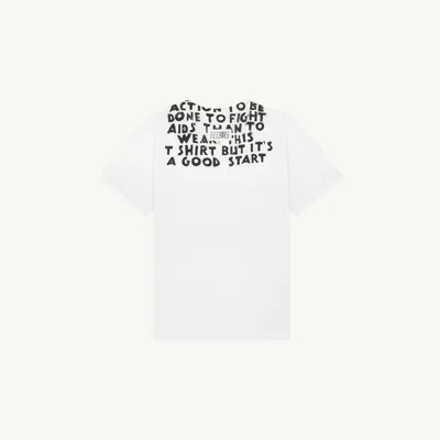 Mm6 Maison Margiela V-neck Sida Jersey In White