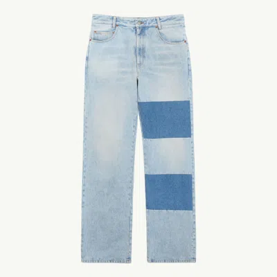 Mm6 Maison Margiela Patchwork Jeans In Blue