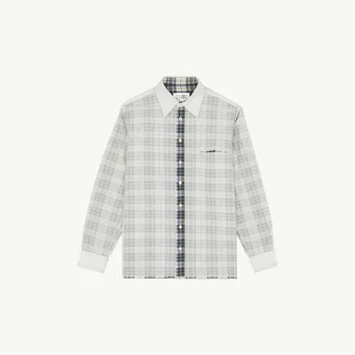 Mm6 Maison Margiela Mm6 By Maison Margiela Plaid Shirt With Classic Collar In Multi