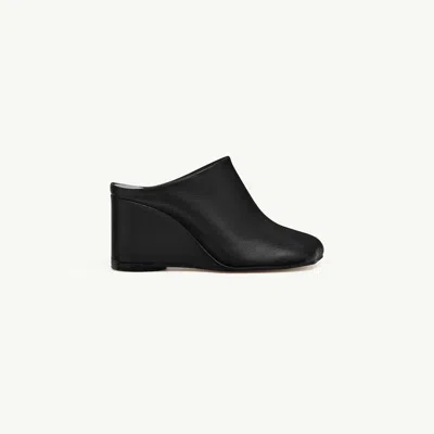 Mm6 Maison Margiela Womens Mm6 Anatomic Slipper Leather Wedge Heel