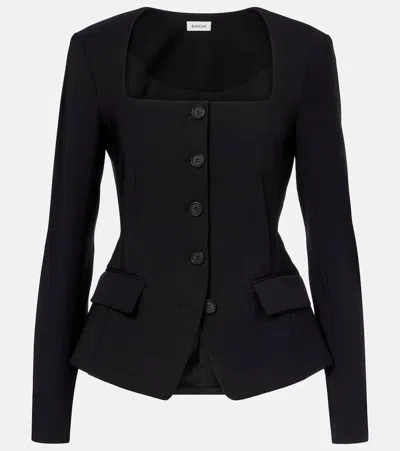 Simkhai Marlowe Crêpe Blazer In Black