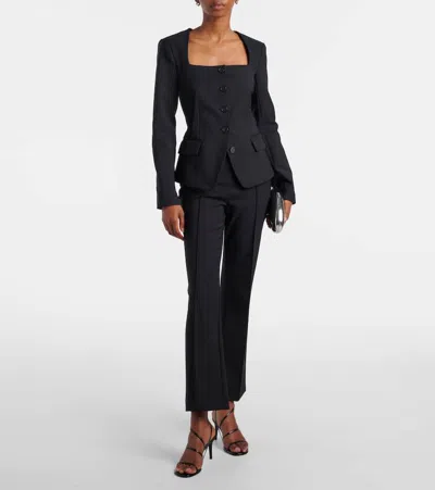 Simkhai Marlowe Crêpe Blazer In Black