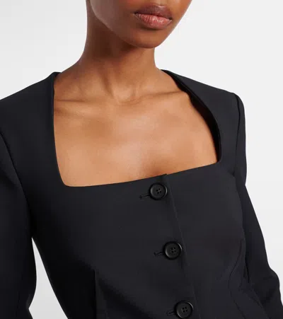 Simkhai Marlowe Crêpe Blazer In Black
