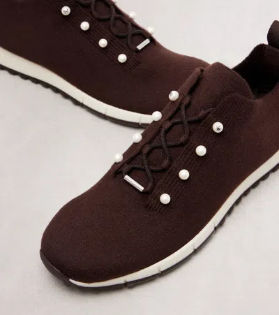 Jimmy Choo Veles Embellished Cashmere Sneakers