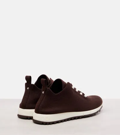 Jimmy Choo Veles Embellished Cashmere Sneakers