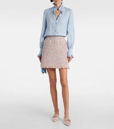 Manolo Blahnik Polmana Satin Mary Jane Flats