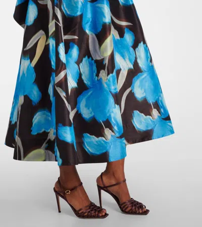 Rebecca Vallance Ingrid Strapless Midi Dress In Multi