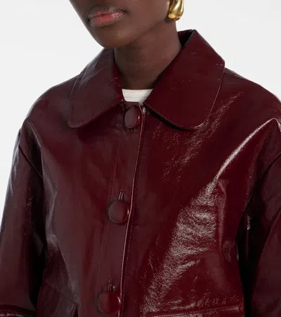 Self-portrait Leather Cropped Jacket