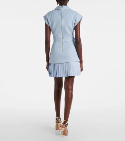 Rebecca Vallance Jonie Belted Pleated Minidress