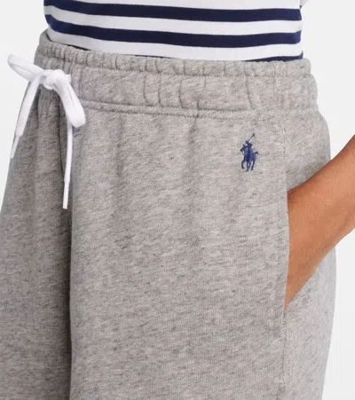 Polo Ralph Lauren Lightweight Fleece Drawstring Short In Gray