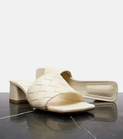 Bottega Veneta Parco 45 Intrecciato Leather Mules
