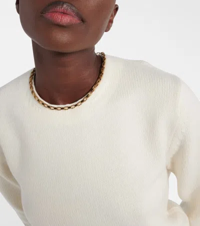 Moncler Chain-detail Wool And Cashmere Sweater