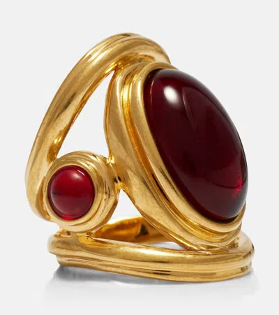 Saint Laurent Trilogy Embellished Ring