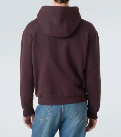 Saint Laurent Logo-embroidered Cotton-jersey Hoodie