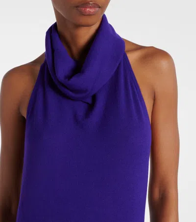 Tom Ford Halterneck Cashmere-blend Gown