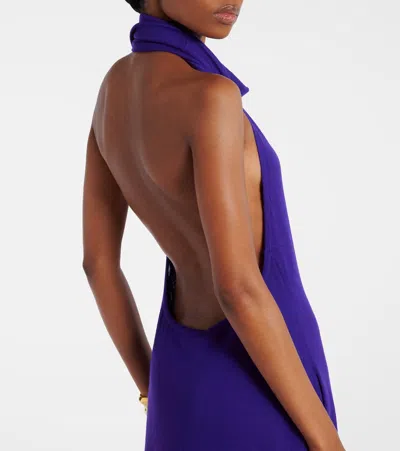 Tom Ford Halterneck Cashmere-blend Gown