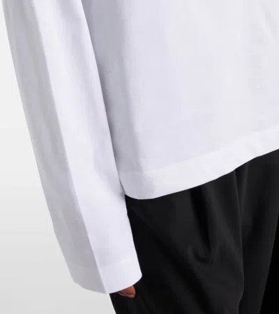 Ami Alexandre Mattiussi Ami De Caur Cotton Jersey Sweatshirt In White
