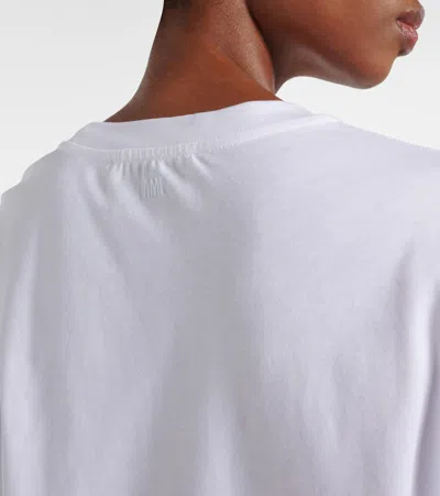 Ami Alexandre Mattiussi Ami De Caur Cotton Jersey Sweatshirt In White