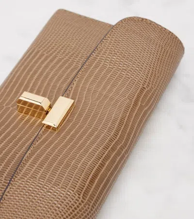 Totême T-lock Embossed Leather Wallet