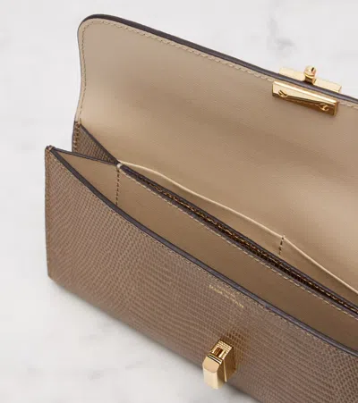 Totême T-lock Embossed Leather Wallet