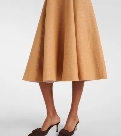 Emilia Wickstead Jody Cotton And Linen Blend Dress