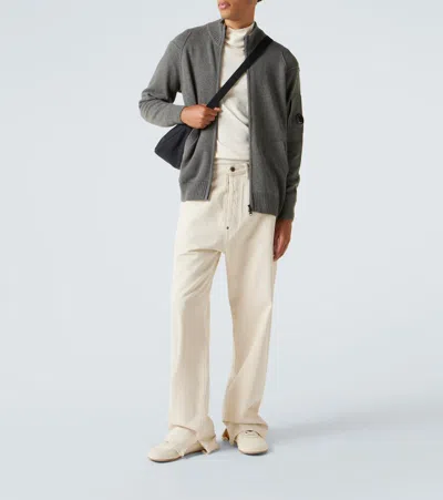 C.p. Company Wool-blend Jacket In Gray