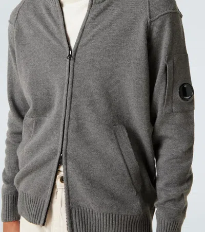 C.p. Company Wool-blend Jacket In Gray