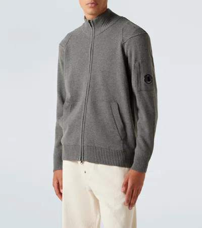 C.p. Company Wool-blend Jacket In Gray