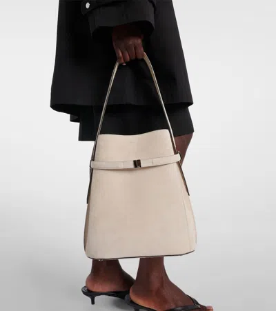 Totême Day Medium Suede Tote Bag
