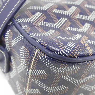 Pre-owned Goyard Blue Navy Coated Canvas Shoulder Bag ()