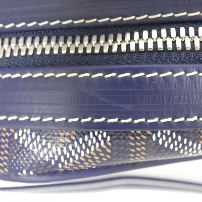 Pre-owned Goyard Blue Navy Coated Canvas Shoulder Bag ()