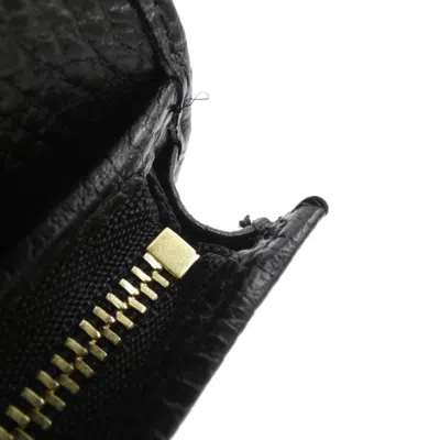 Pre-owned Gucci Beige Black Gg Supreme Leather Wallet (bi-fold) ()