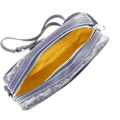 Pre-owned Goyard Blue Navy Coated Canvas Shoulder Bag ()