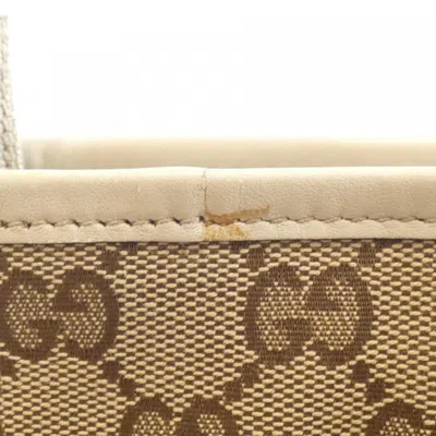 Pre-owned Gucci Gg Canvas Beige Ivory Gg Canvas Shoulder Bag ()
