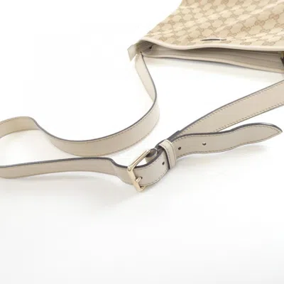Pre-owned Gucci Gg Canvas Beige Ivory Gg Canvas Shoulder Bag ()