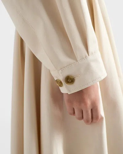 Prada Chino Cropped Jacket In Neutral