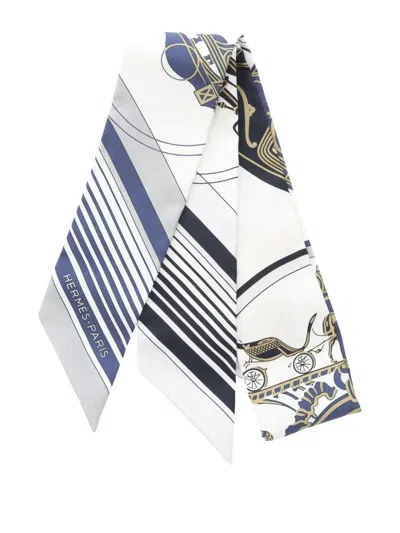 Pre-owned Hermes 2020s Ex-libris Twilly Scarf