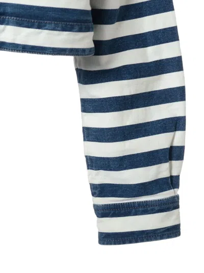 Pre-owned Prada 2023 Striped Cropped Denim Jacket